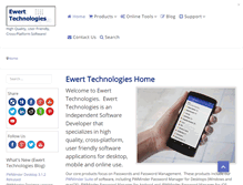 Tablet Screenshot of ewert-technologies.ca